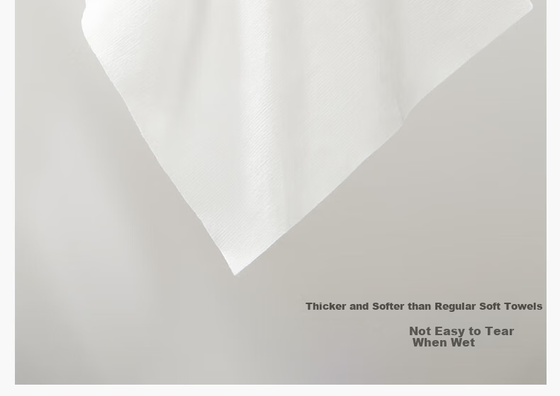 Jieyu [Wu Huang Cat Collaboration] Cotton Soft Towel 60 Sheets 20*20cm Pure Cotton Dual-Use Disposable Face Towel 1 Pack 11