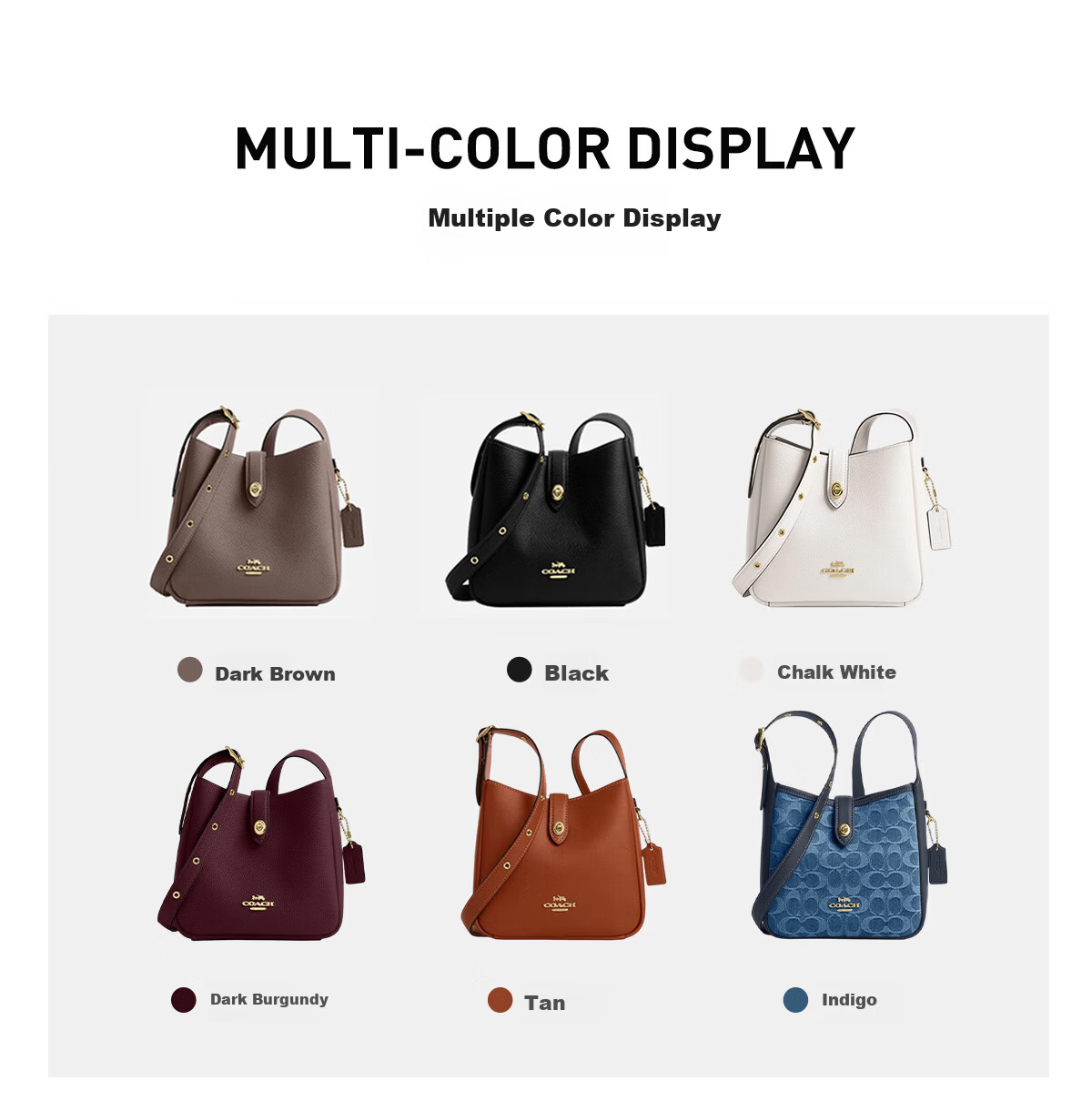 COACH HADLEY Small Women's Shoulder Crossbody Bag Dark Brown CAL60 Gift 1