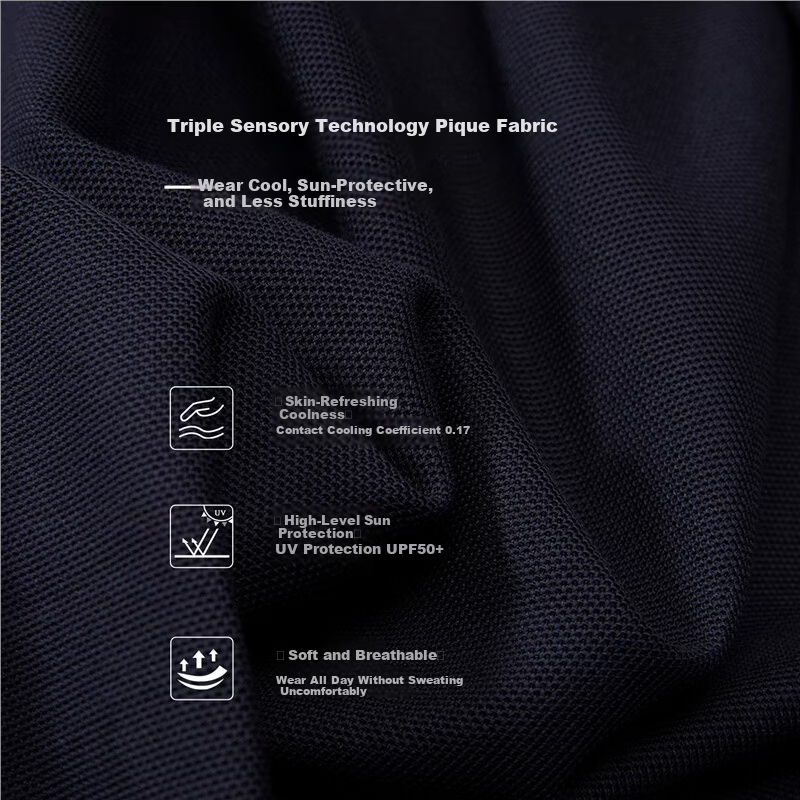 Giordano 2026 Summer New Black Technology Cooling Sun Protection Pigeon Embroidery Short Sleeve Polo Shirt Men 13016217