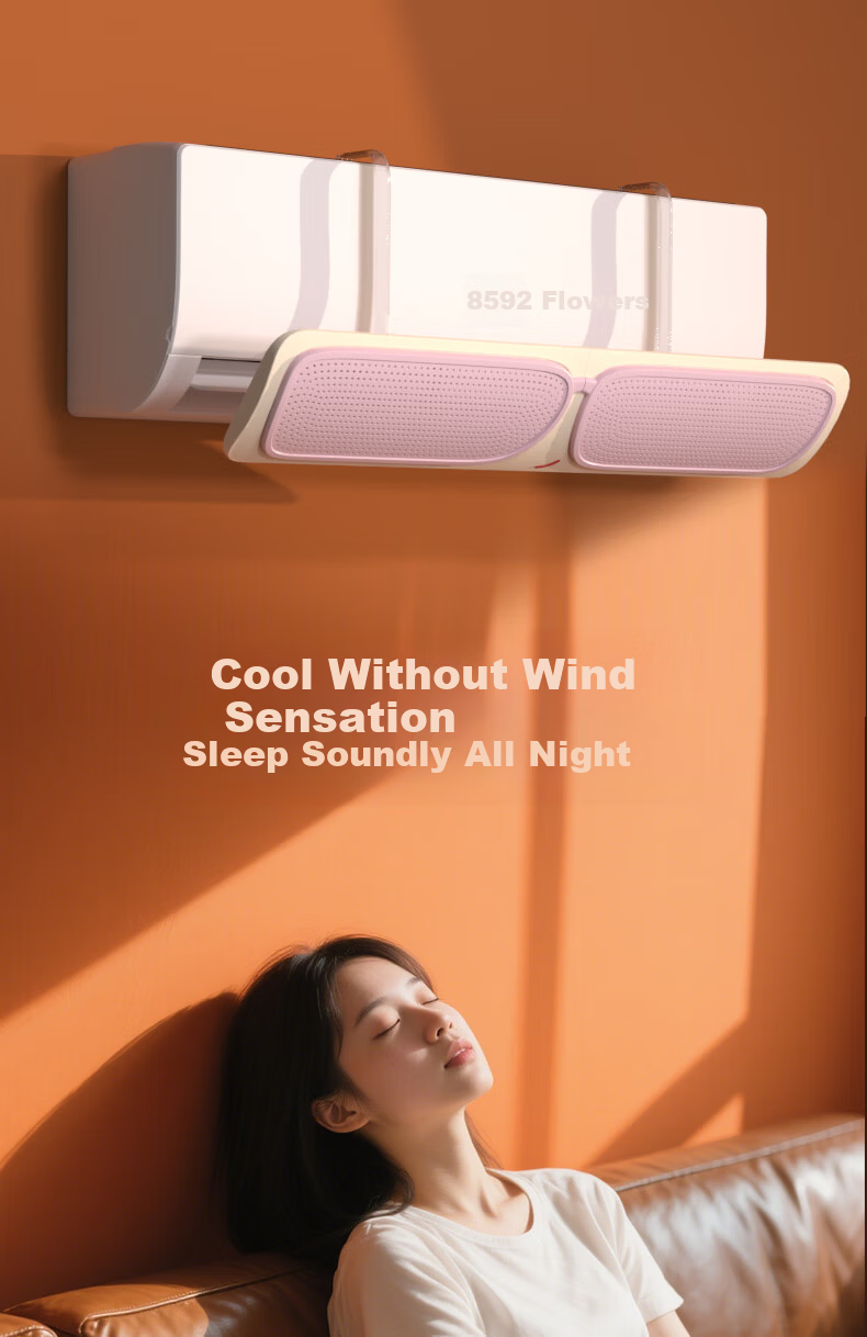 Naxiannv Air Conditioner Wind Deflector, Patented Design with Exclusive Color Scheme, Mirror Series, Blue, 90cm NG-3 4