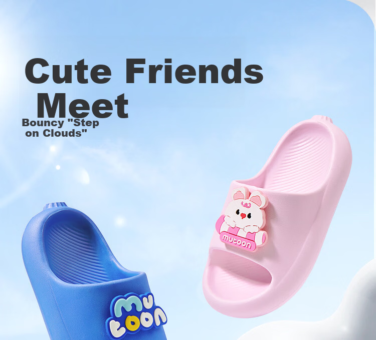 Mutong Kids Summer Slippers Boys Girls Cartoon Bathroom Indoor Soft Sole Lightweight Trendy Slippers Police Car Blue Size 26 220 2