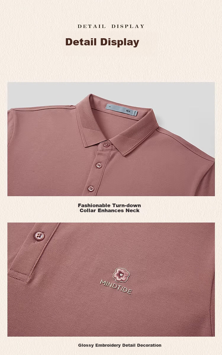 HLA Heilan Home Men's Short Sleeve Polo 26 Summer Yixin Jiwei Series Cooling Short Sleeve Shirt 10