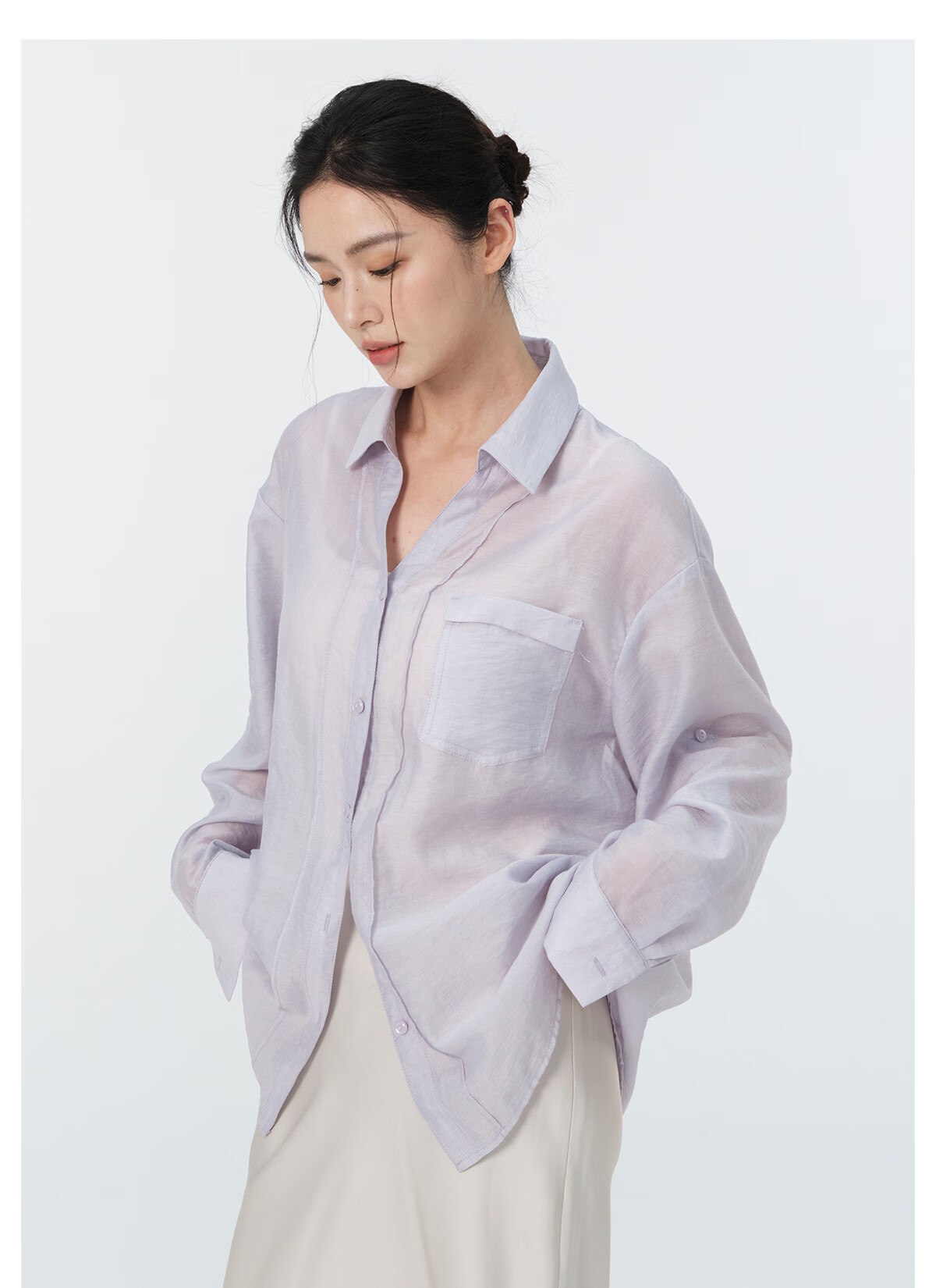 RA&RN RARN/Love Like You Lightweight Lapel Lyocell Shirt 8