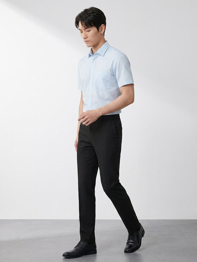 G2000 Men's 2026 Spring/Summer Quick-Dry, Wrinkle-Free, Anti-Static Patch Pocket Short Sleeve Shirt (Mall Edition) 14