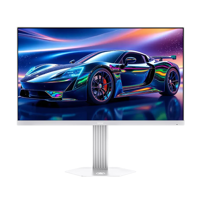 SANC Shengse 27-Inch 4K 160Hz Dual-Mode 1K 320Hz Monitor, FastIPS, Hardware Low Blue Light, HDR400, Rotatable And Height Adjustable, E-Sports Computer Screen, Star Dust White S82u