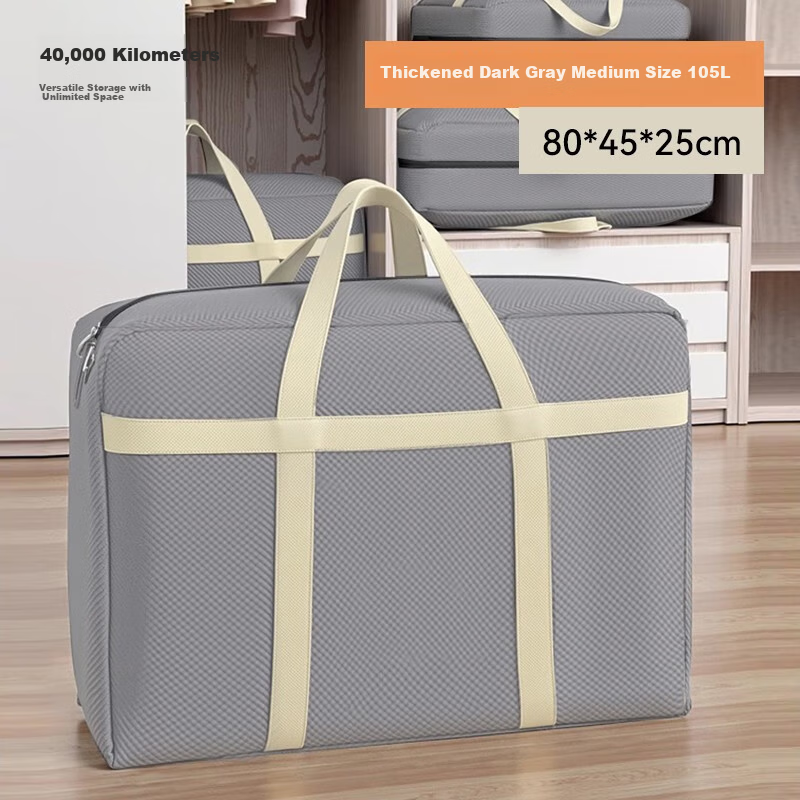 40,000 Kilometers Moving Packing Bag Non-Woven Fabric Extra Large Capacity Clothes Quilt Storage Bag Clothing Cotton Quilt Luggage Organizer Bag