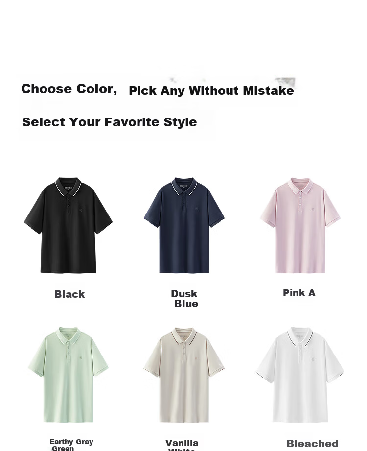 Semir Mall Same Style | Men's Summer 2026 Cooling Breathable Short Sleeve Polo Shirt Commuter Top 101326115102 19
