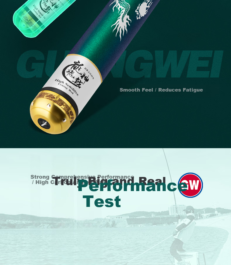 GW Fishing Rod, Longsheng Feiji Lightweight Version, 6.3 Meters, Ultra-Light And Ultra-Hard, 28 Sections, High Carbon Composite Rod 7