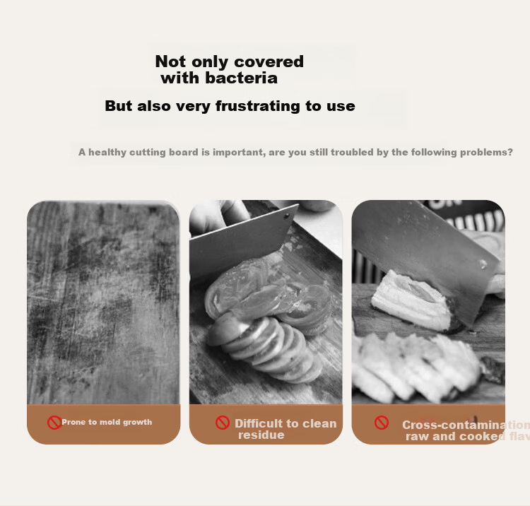 MAXCOOK Pure Titanium Cutting Board Double-Sided Food-Grade PP Anti-Mold Kitchen Chopping Board 38x26x2cm MCPJ6099 3