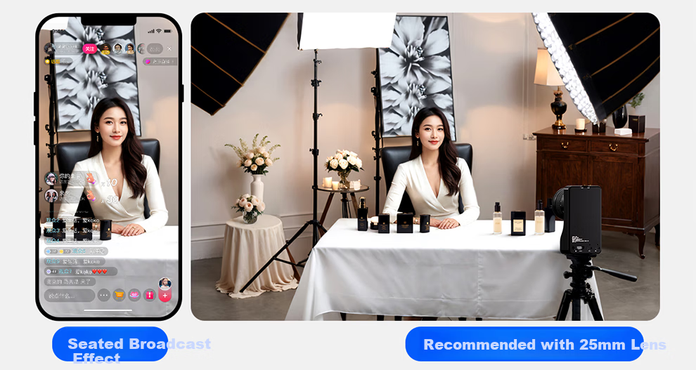 Yunxi S7 AI Live Streaming Camera 4K Ultra HD Professional Live Broadcast Equipment for Douyin Kuaishou E-commerce Full Set [Zhitong Pro Upgrade] 18