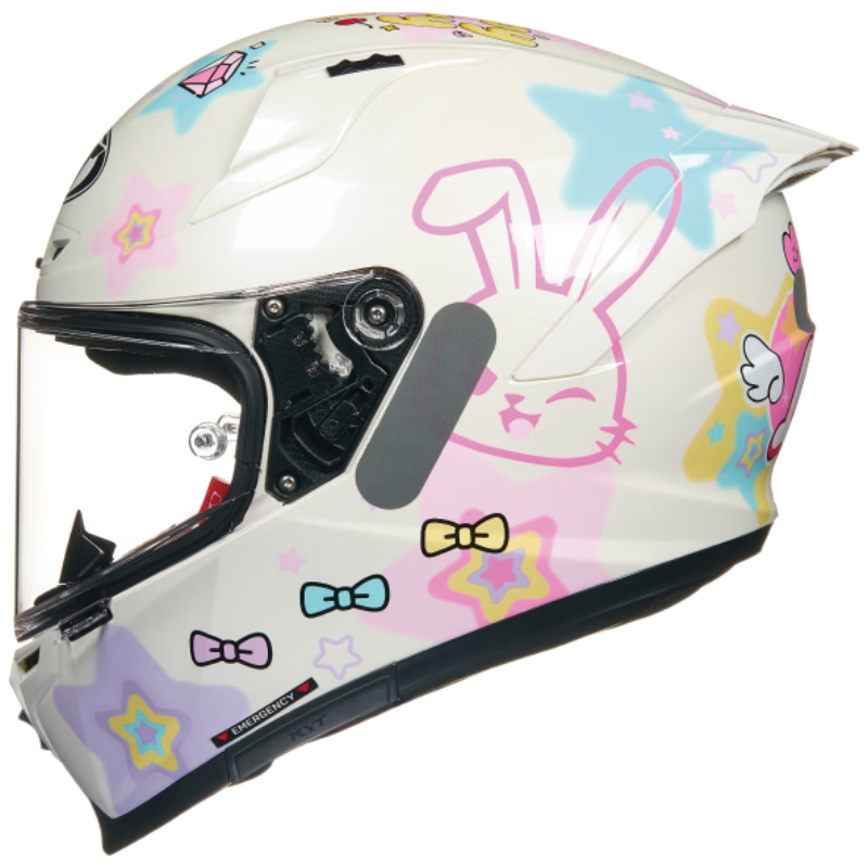 KYT Official Genuine Imported Full-Face Motorcycle Helmet Four Seasons Racing ST-22 Pink Rabbit M