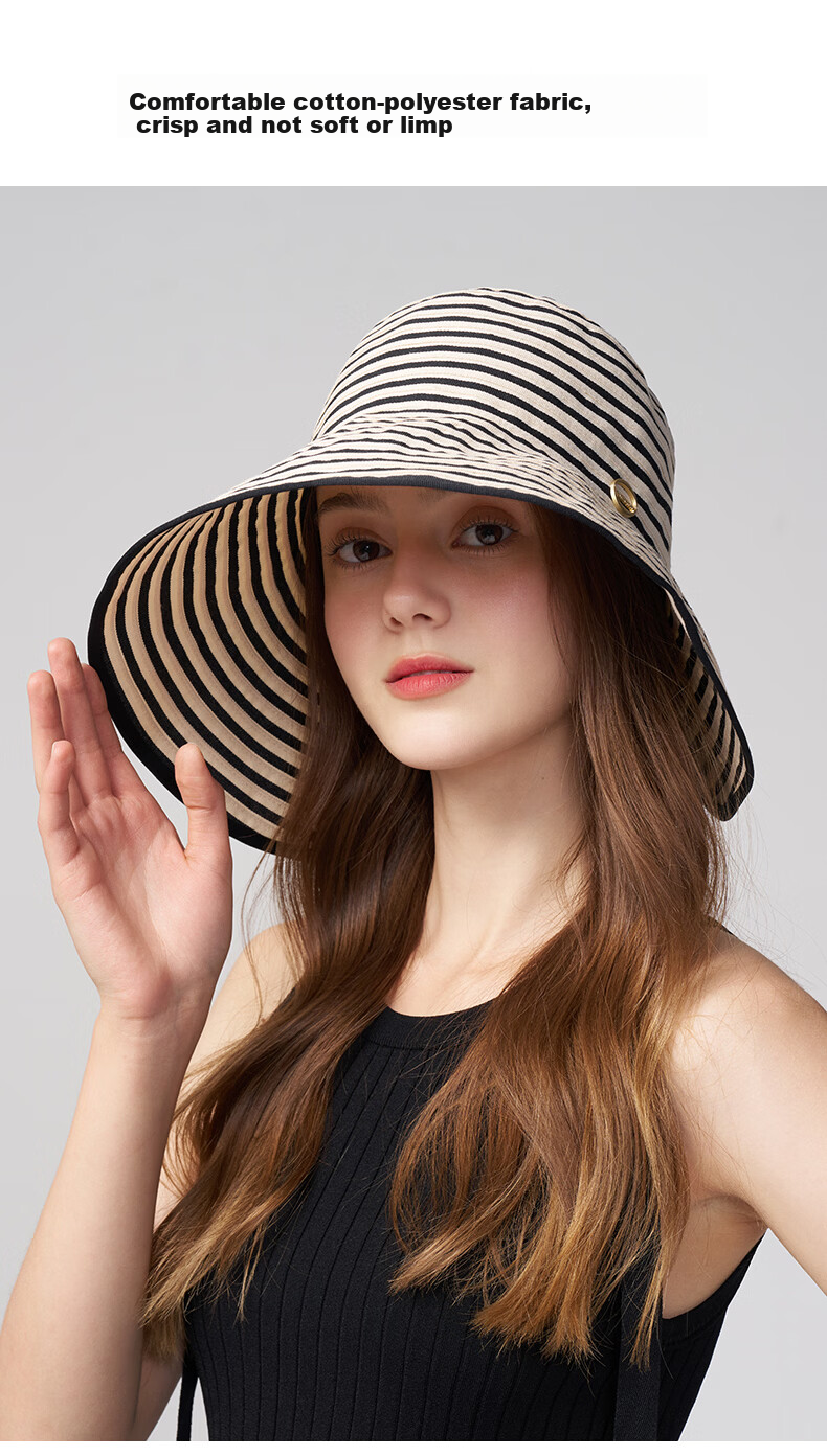 Kenmont Women's Hat 2026 New Oversized Brim Sun Hat with Ponytail Hole Beach Vacation Sun Protection Hat 6259 3