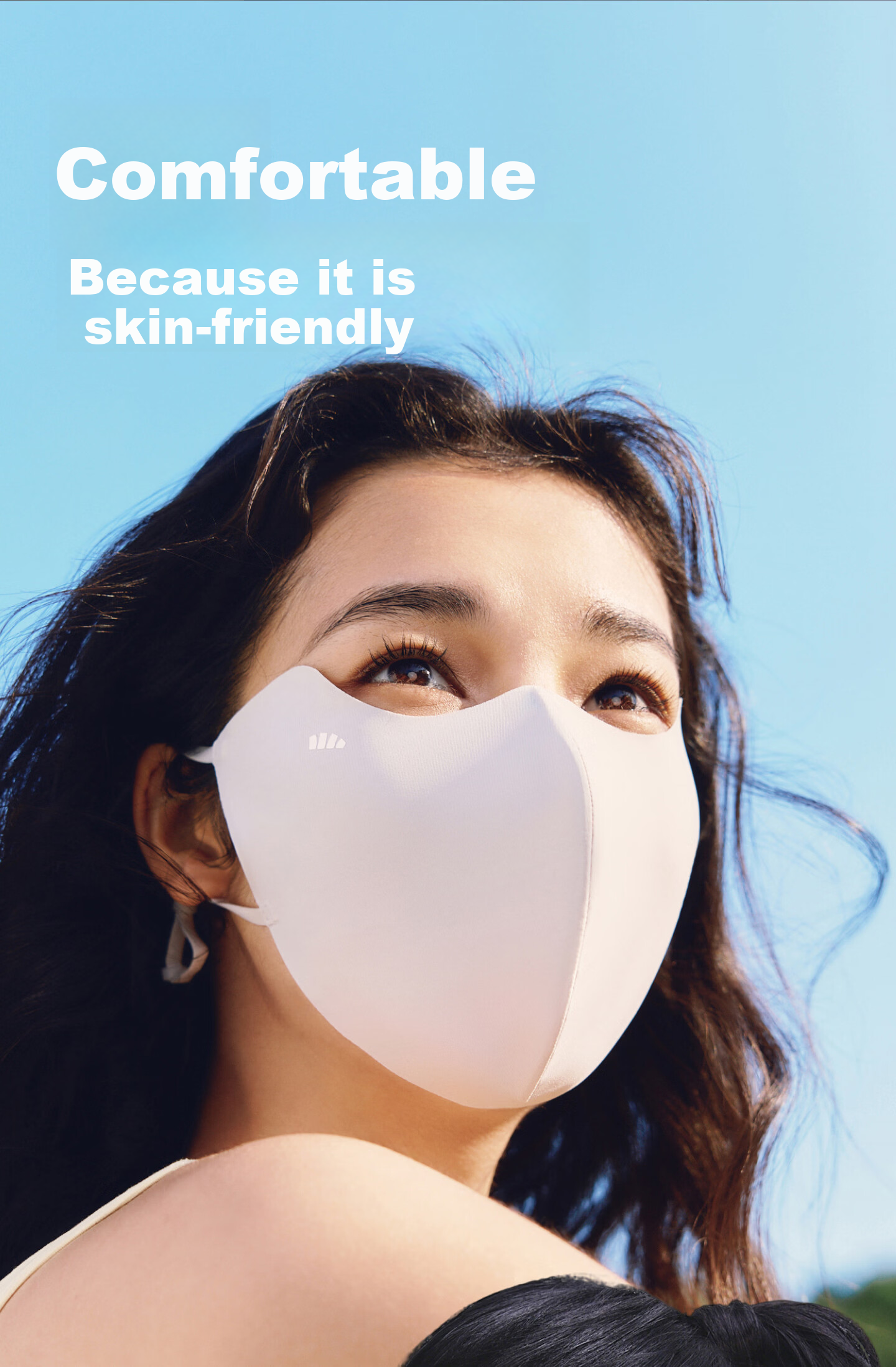 Beneunder Sunscreen Face Mask for Women UV Protection High-Value Lightweight Cooling Face Covering Black 12