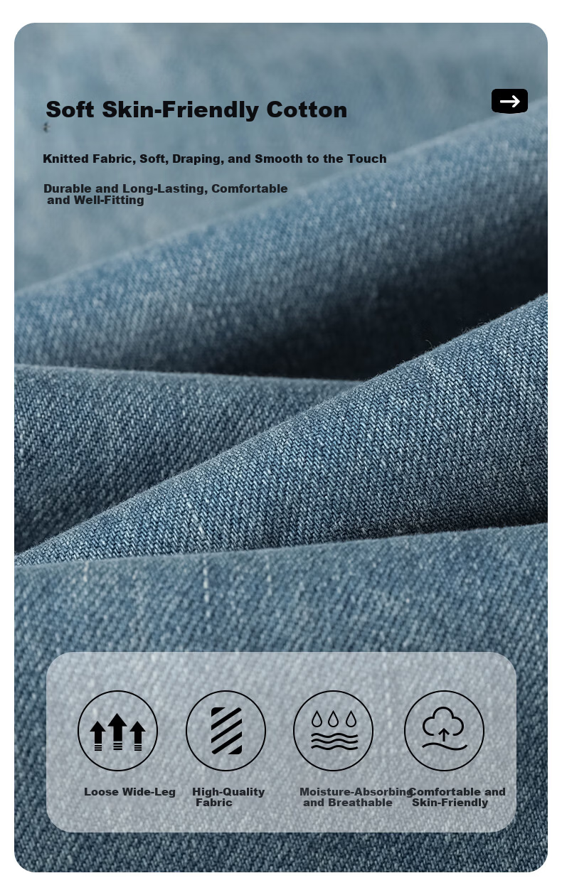 Jeanswest Women's Spring Summer Washed High-Waist Slim Fit Flared Jeans Nostalgic Blue M 2