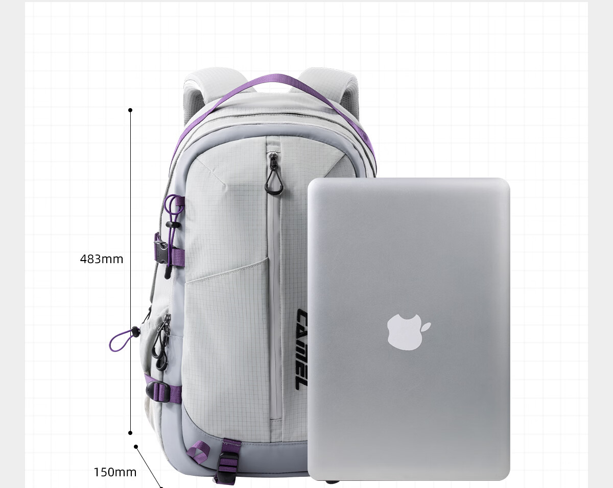 CAMEL Large Capacity Commuter Travel Budget Airline Laptop Backpack Hiking Mountaineering Double Shoulder Bag 7040 5