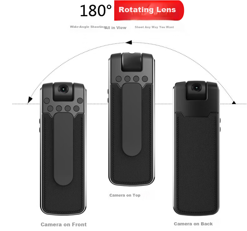 YWD V011S Law Enforcement Recorder Mini HD Portable Bicycle Motorcycle Riding Sports Camera Audio Video 32G 5