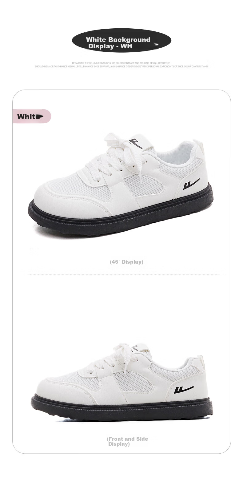 Warrior Official Women's Spring 2026 Casual Mesh Sneakers White Size 40 14