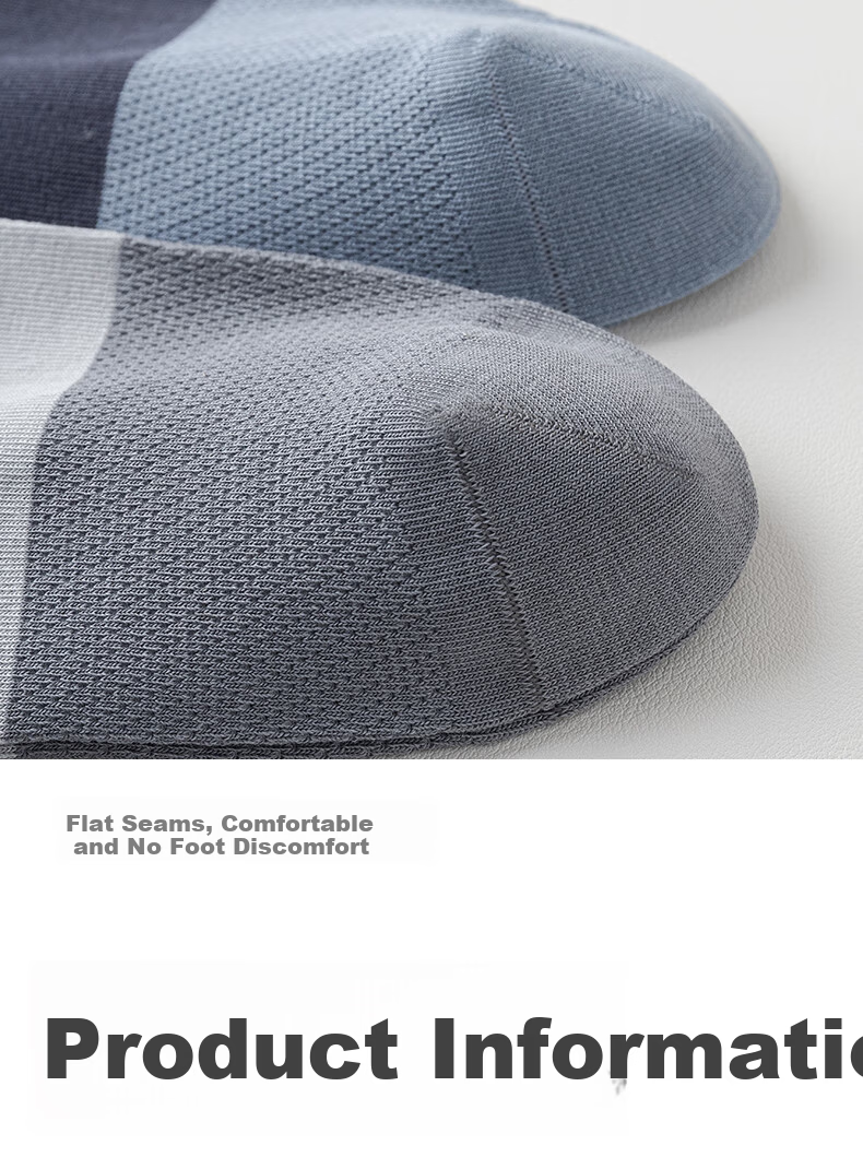 Mianmanman Summer Thin Socks for Men, Mesh Breathable Short Socks, Xinjiang Cotton Antibacterial Deodorant Contrasting Color Low-Cut Ankle Socks, 10 Pairs 10