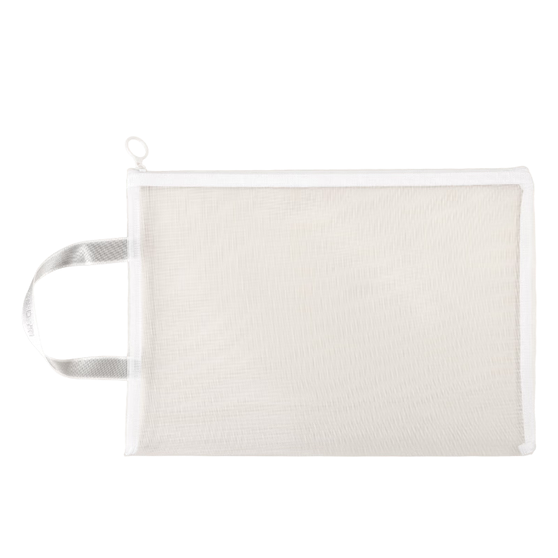 M&G Stationery 0 Metal Single-Layer A4 Exam Mesh Pencil Case Handbag Subject Bag Special for High School Entrance Exam Transparent Mesh Zipper Bag Worry-Free Exam Entry