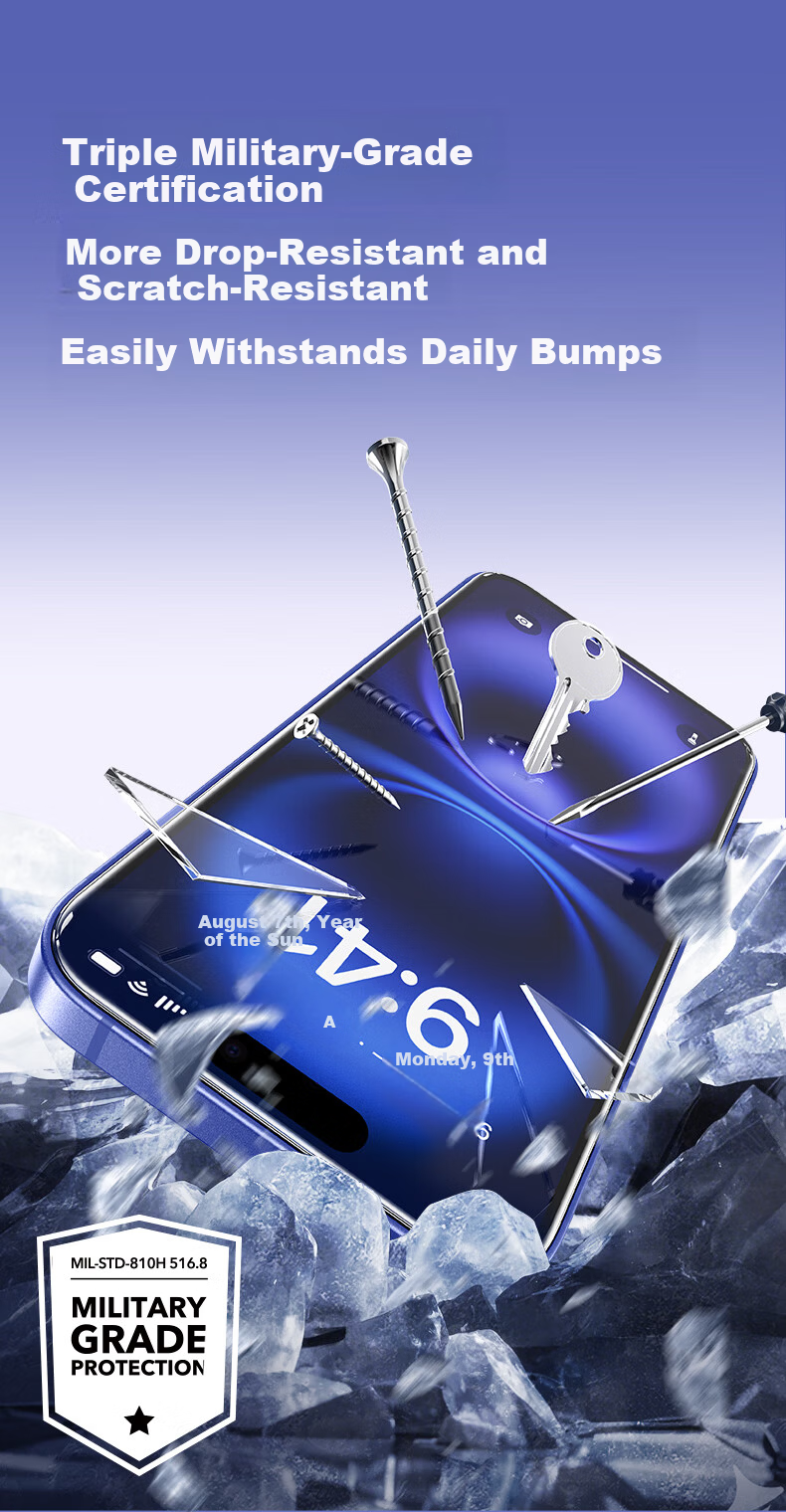 ESR Privacy Tempered Glass Screen Protector for iPhone 16/15 - Anti-Spy, Anti-Fingerprint, Drop-Resistant Privacy Protection Film with Dust-Free Installation Kit 7