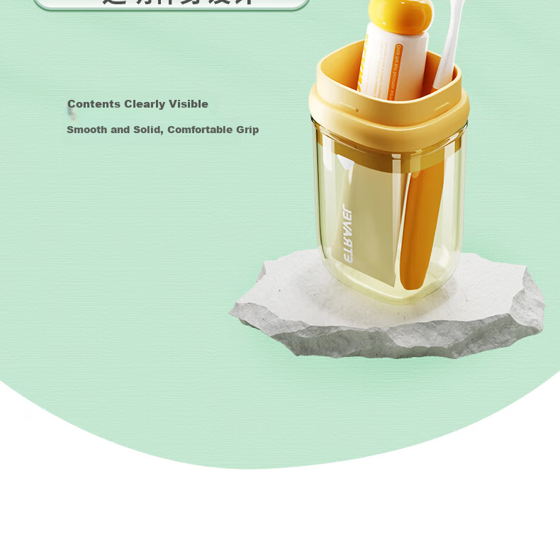 Etravel Travel Toiletry Cup Portable Disposable Toothpaste Toothbrush Rinsing Cup Storage Container 2