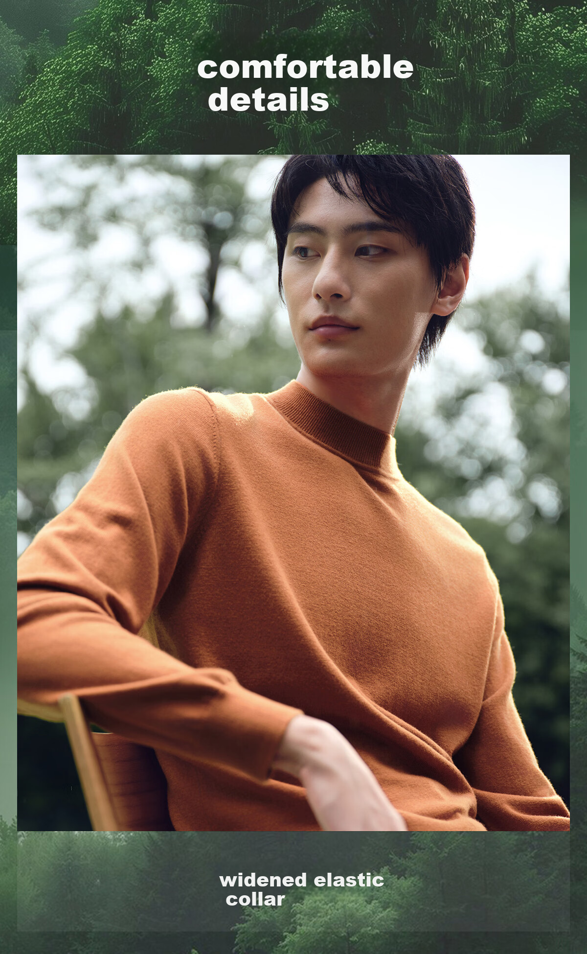 Hodo 【Machine Washable】100% Wool Sweater Men Autumn New Heavy Thick Pure Wool Knitwear 10