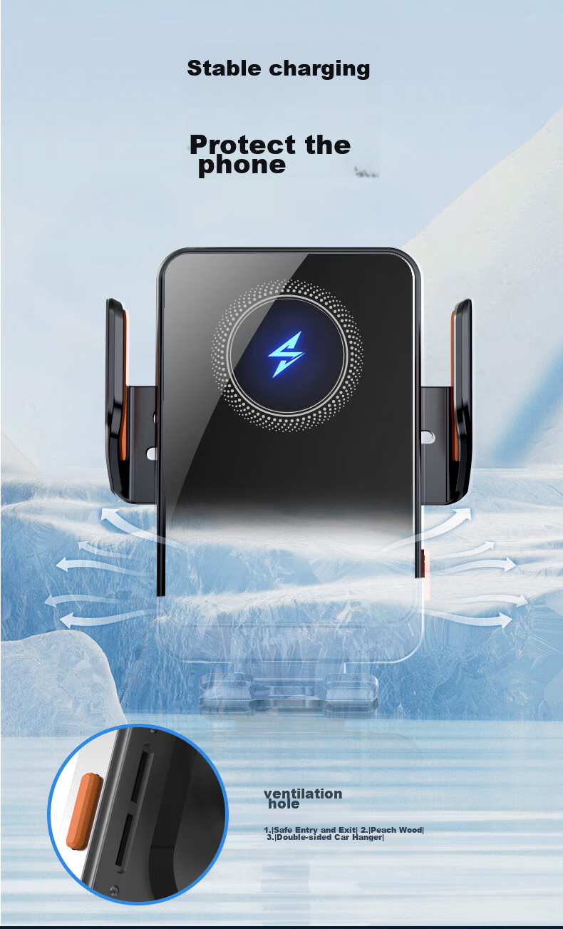 Feimiao Car Phone Holder for Mercedes-Benz E-Class E300L/E260 CLS, Wireless Charging And Navigation Mount 14