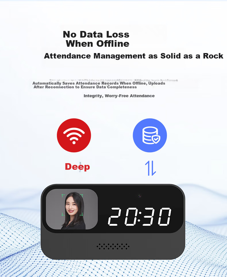 Enterprise WeChat Facial Recognition Smart Cloud Attendance Machine Office Employee Check-in Real Voice Contactless Punch Machine Multi-store Management Real-time Monitoring Automatic Reports 11