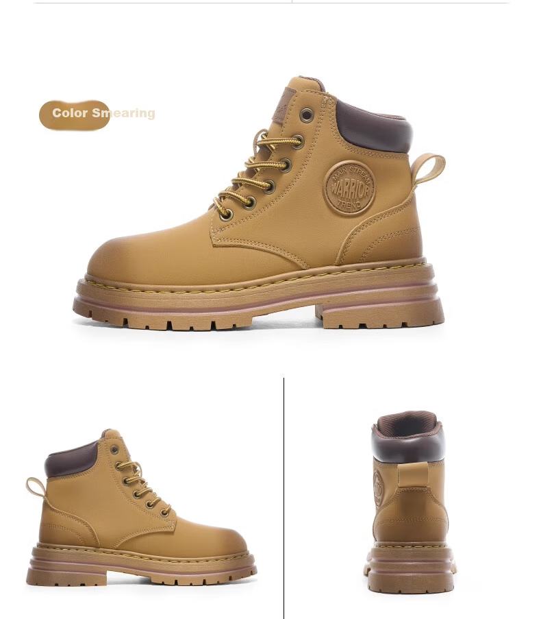 Warrior Women's Martin Boots Spring Summer British Style Hiking Work Short Boots 1327 Camel Size 35 41