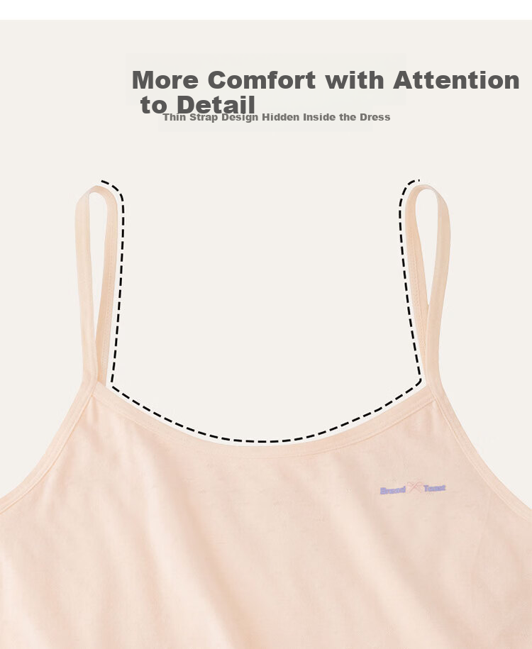 GUJIN 2-Pack Girls' Underwear Set Ages 8-13, Developmental Stage Girls' Bras, Elementary School Camisole Vest Stage 1 16