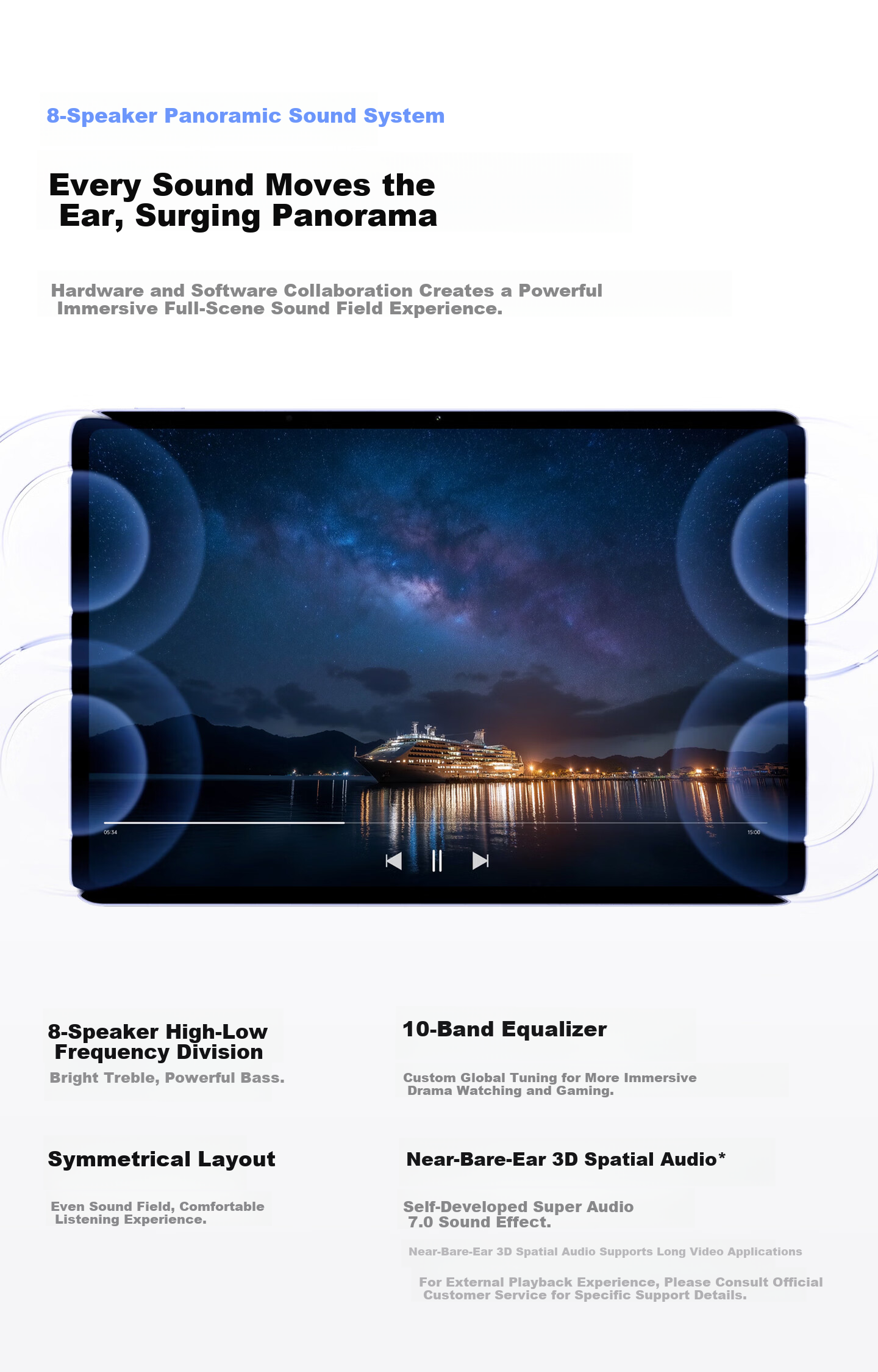 Vivo Pad6 Pro 16GB+512GB Freedom Gray 13.2-inch 4K True Color Display Dolby Vision Snapdragon 8 Gen 5 Tablet PC 9
