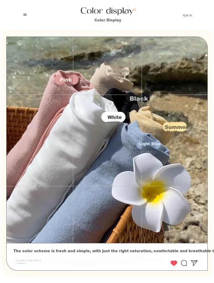 Langsha Women's Spring New Cotton Wide Strap Camisole Loose Sleeveless T-Shirt Top 3