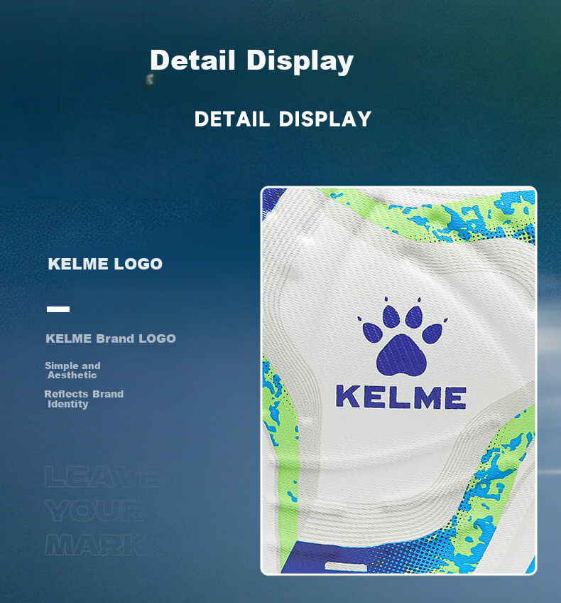 KELME Heat-Sealed Football Youth Training Student Physical Exam Official Size 5 Match Training Standard Durable Size 4 Ball 9