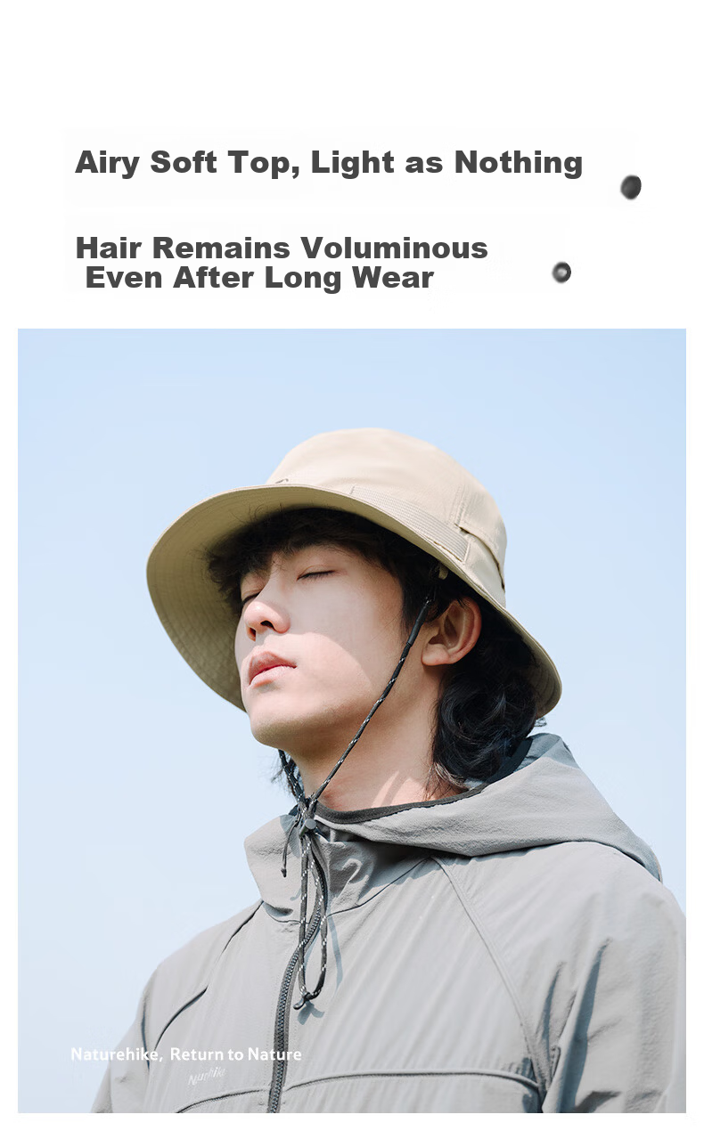 Naturehike Outdoor Hiking Mountaineering Cooling Wide Brim Bucket Hat Men 2026 Spring Summer New Sun Protection Cap Women 5