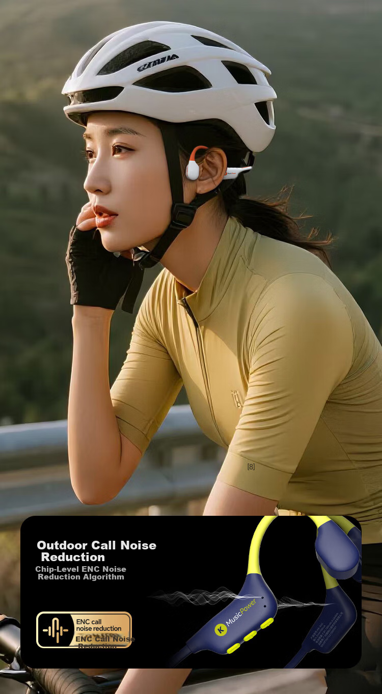 KUGOU K8 Waterproof Level 8 & Volume Level 16 Bone Conduction Bluetooth Earphones Open-Ear Music Swimming Sports Running Cycling Long Battery Life Underwater MP3 Memory No Card Needed 16