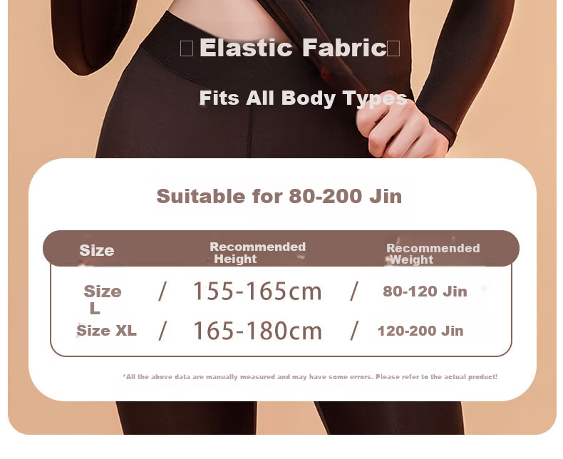 MOXTOC Ultra-Thin Thermal Underwear Set for Women Autumn Winter Yoga Dance Heat Energy Base Layer Top and Bottom 10