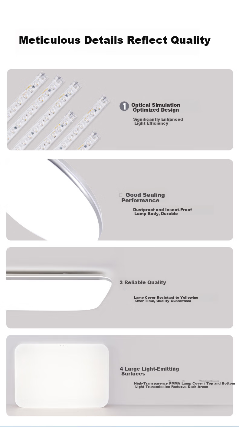 Yeelight Yilai LED Full Spectrum Eye Protection Ceiling Light for Living Room and Bedroom Smart Lighting Lingxi 4.0 [Installation Included] 11