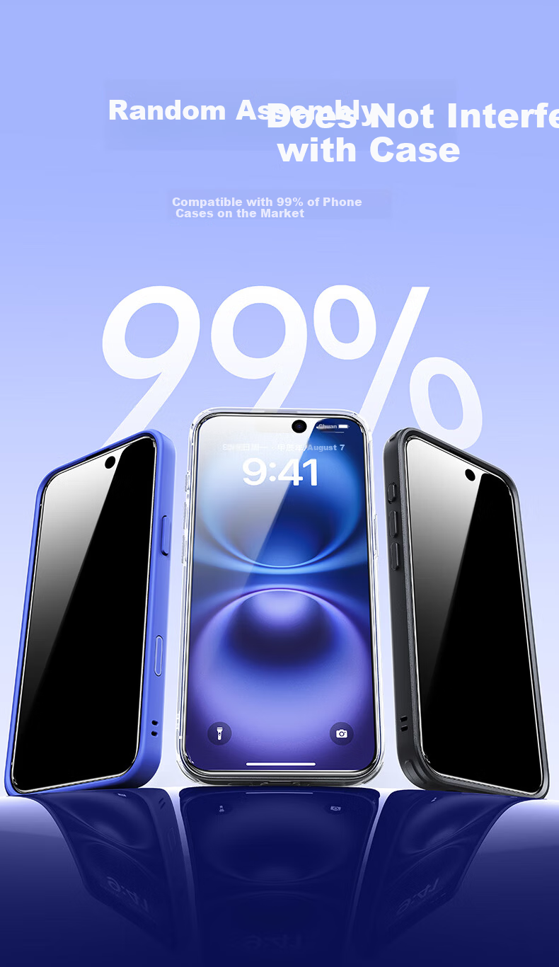 ESR Privacy Tempered Glass Screen Protector for iPhone 16/15 - Anti-Spy, Anti-Fingerprint, Drop-Resistant Privacy Protection Film with Dust-Free Installation Kit 10