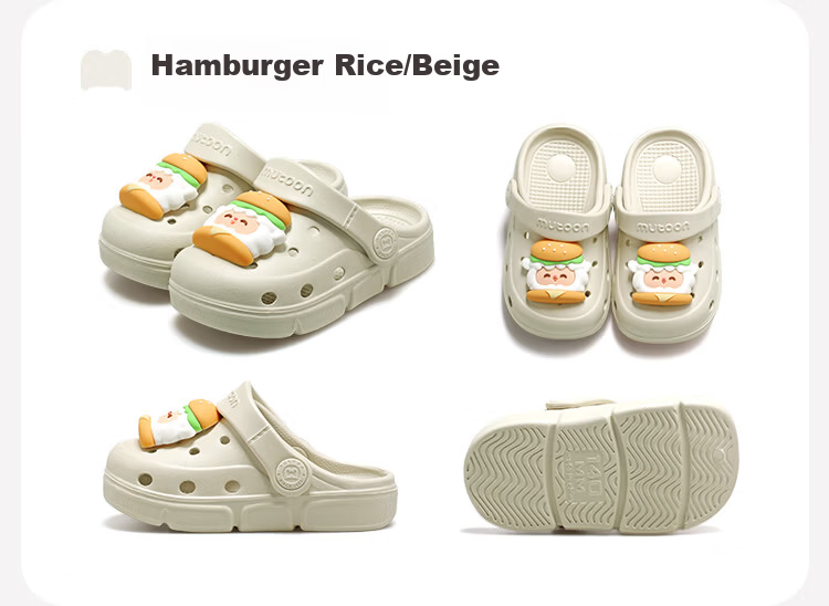 Mutong Kids Slippers Size 26 Summer Boys Baby Ventilated Cartoon Essential Oil Protective Sandals Girls Sweet Pepper Green 170 15