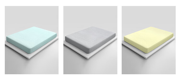 JD Jingzao infit Comfortable Sleep Fitted Sheet Class A Antibacterial Machine Washable Summer Glacier Blue for 1.5/1.8m Bed 7