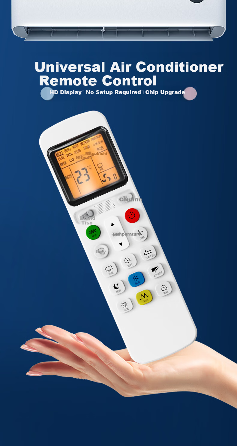 Beishi Universal Remote Control for AUX Air Conditioner KFR-35GW YKR-H801 888 New Model 1