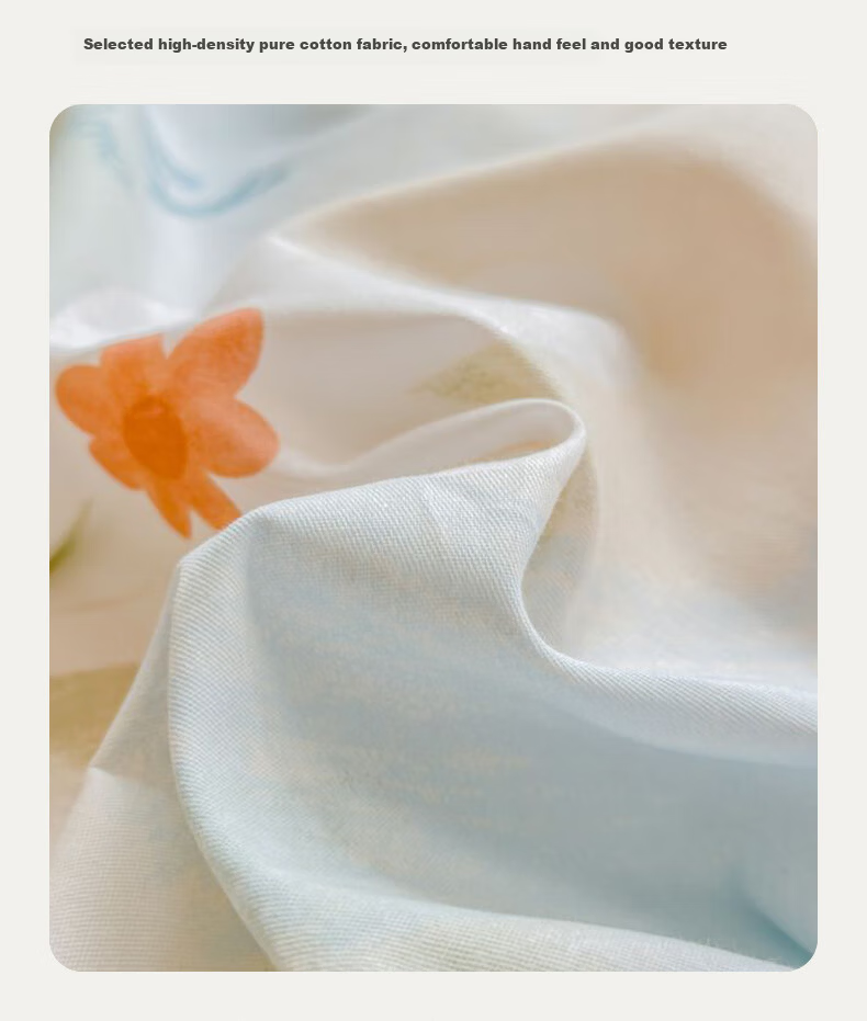 Hodo 100% Cotton Fitted Sheet Mattress Protector Cover Pure Cotton Bed Cover 1.5x2m 4