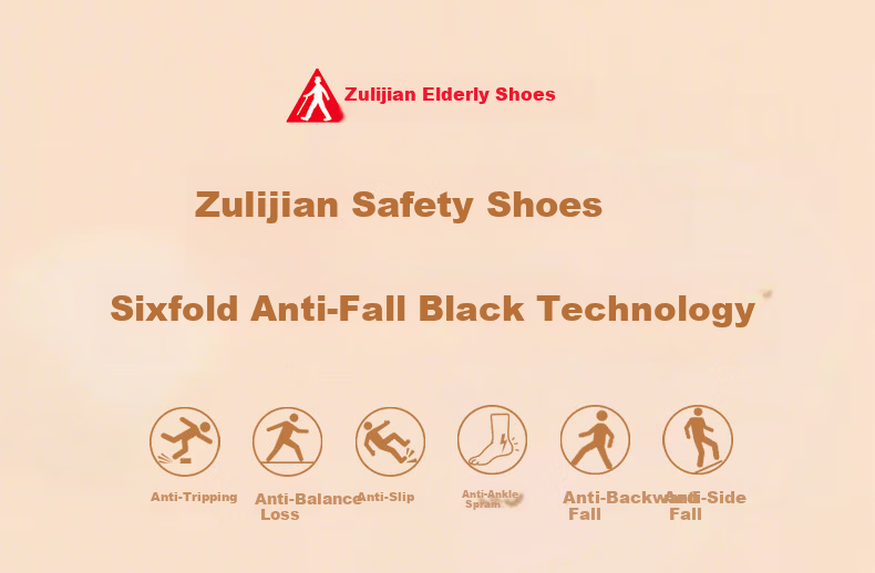 Zulijian Elderly Women's Shoes Spring Autumn 2026 New Walking Shoes Non-Slip Mom Shoes Lightweight Sports Casual Shoes Senior Gift 1