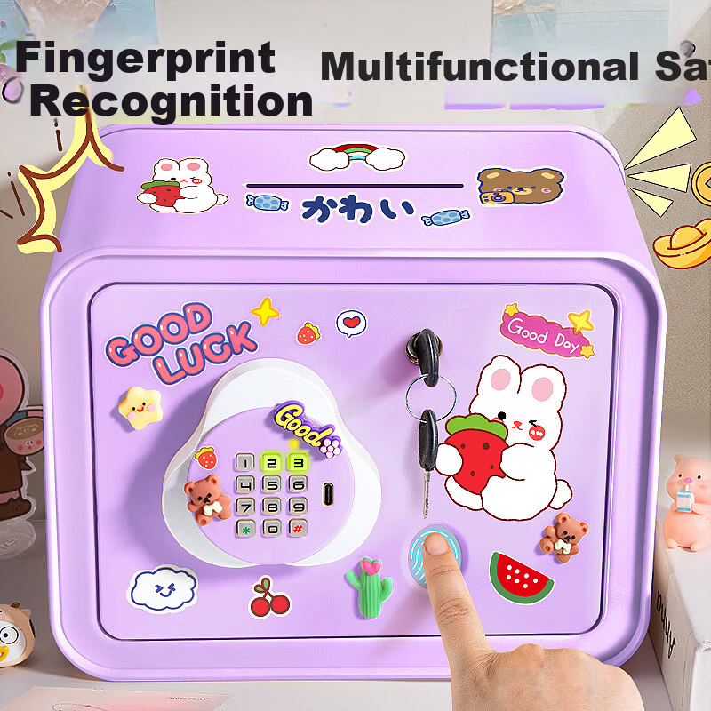Kakabeier Kids Piggy Bank Toy Smart Savings Bank Password Fingerprint Early Education Finance 6-10 Years Boys Girls Birthday Gift