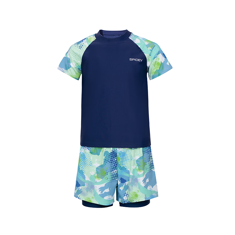 Disney Boys Two-Piece Swimsuit Youth Sun Protection Children's Swimwear D36113S2I Navy Blue 140