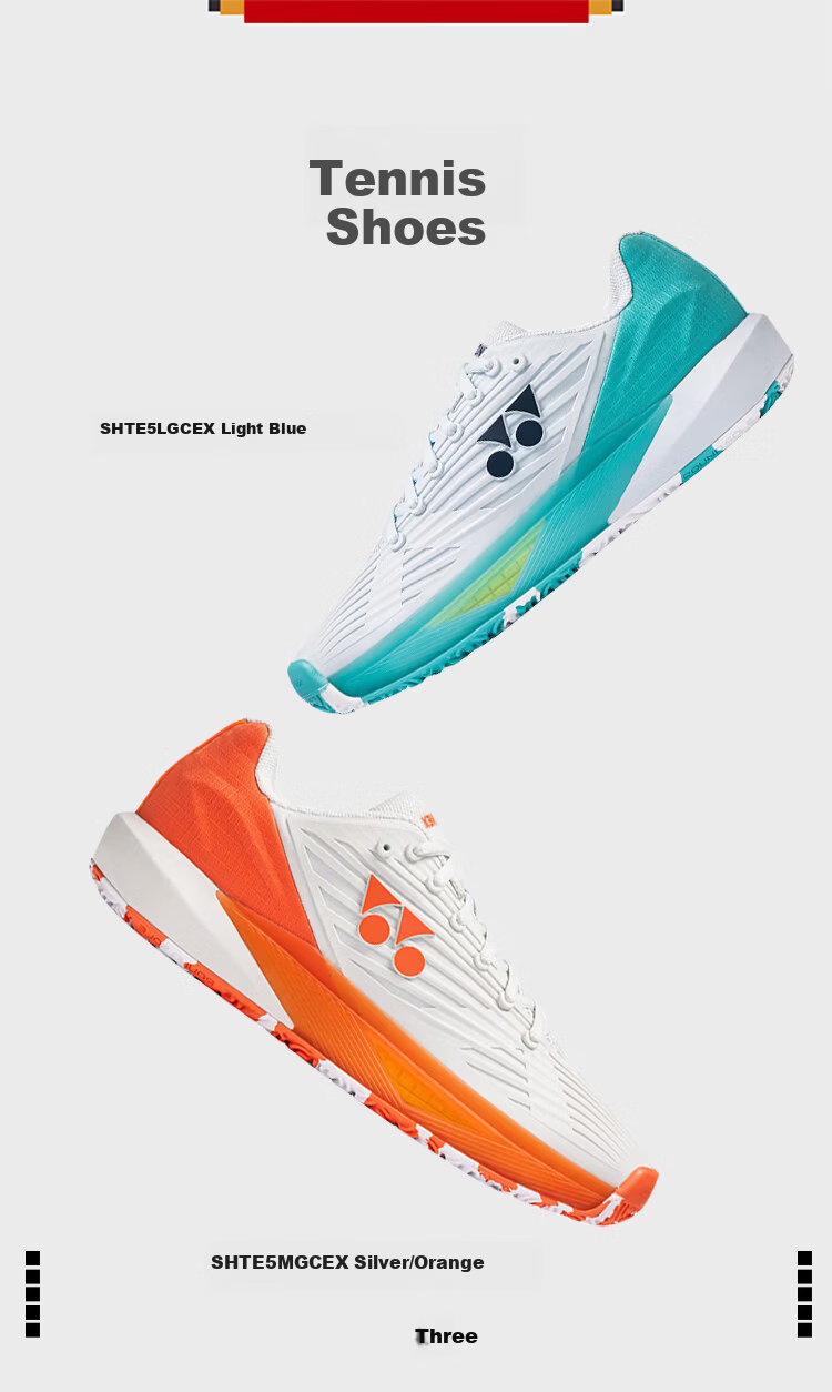 YONEX Tennis Shoes Professional Competition Non-Slip Shock Absorption Power Cushion Fashion Men SHTE5MACEX White Size 40 8