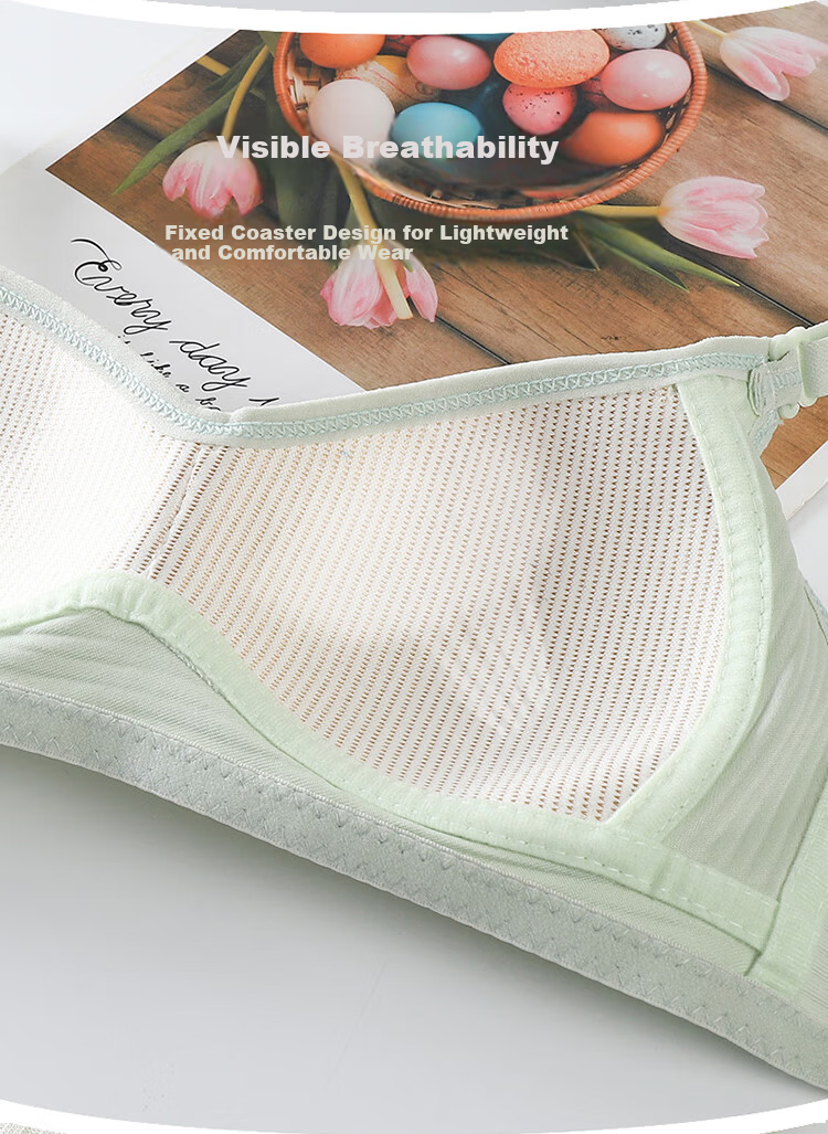 Urban Beauty Women's Underwear Student Girl Junior High School Teenage Bra New Development Period Cotton Vest for Middle and High School Students 7