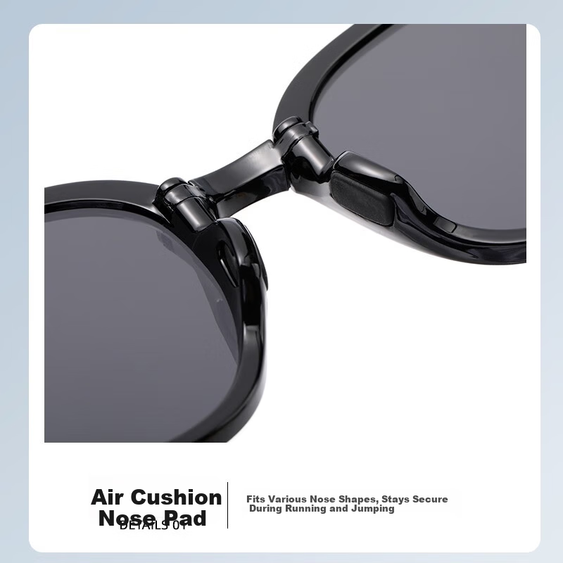 40K Foldable Sunglasses Unisex Premium UV Protection Lightweight Large Frame Korean Style Trendy Small Face Sunglasses