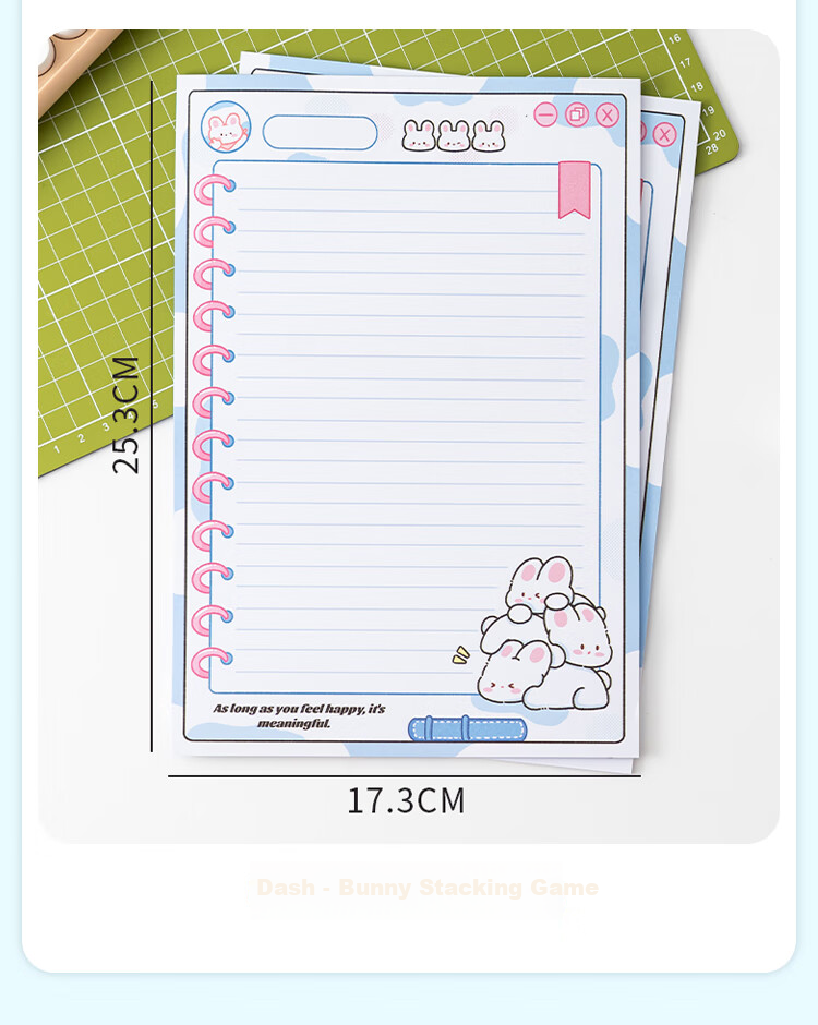 NVV A4 Student Letter Paper Colored Card Communication Paper Printed Letterhead Manuscript Draft Practice Notebook Handwritten Letter Paper Lined 50 Sheets/Pack XZ-05 3