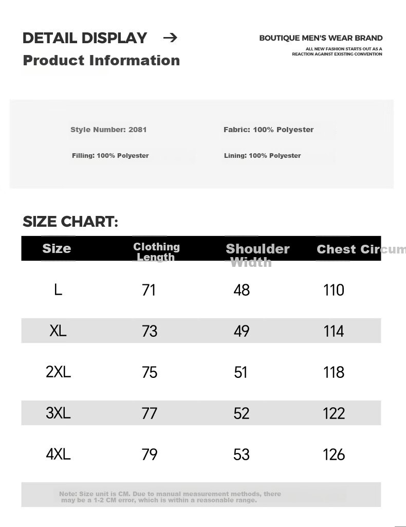 Pierre Cardin Men's Winter Thickened Cotton Jacket Mid-Young Stand Collar Warm Casual Outerwear Black 4XL 8
